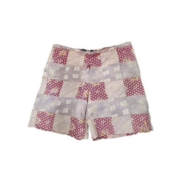 Polo Ralph Lauren Sport Swim Trunks Pink Patchwork 8" Inseam Men's Medium - Picture 1 of 9